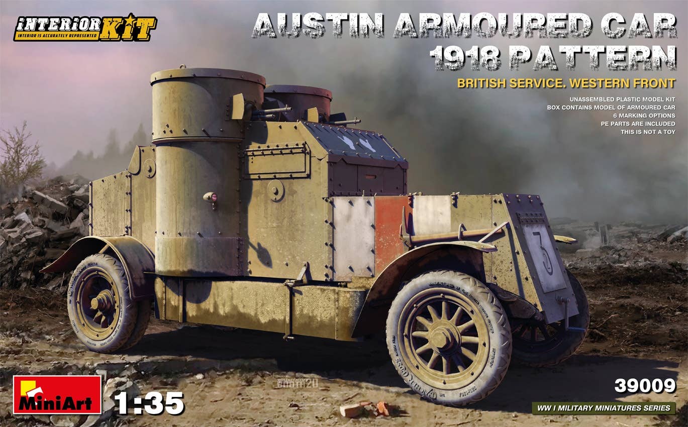 MiniArt 1/35 Austin Armoured Car 1918 Pattern. British Service. Western Front . Interior Kit | 4820183313591