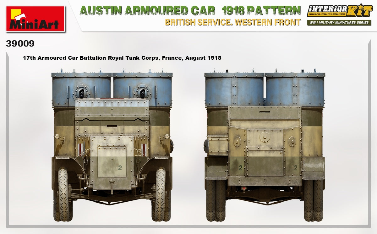 MiniArt 1/35 Austin Armoured Car 1918 Pattern. British Service. Western Front . Interior Kit | 4820183313591