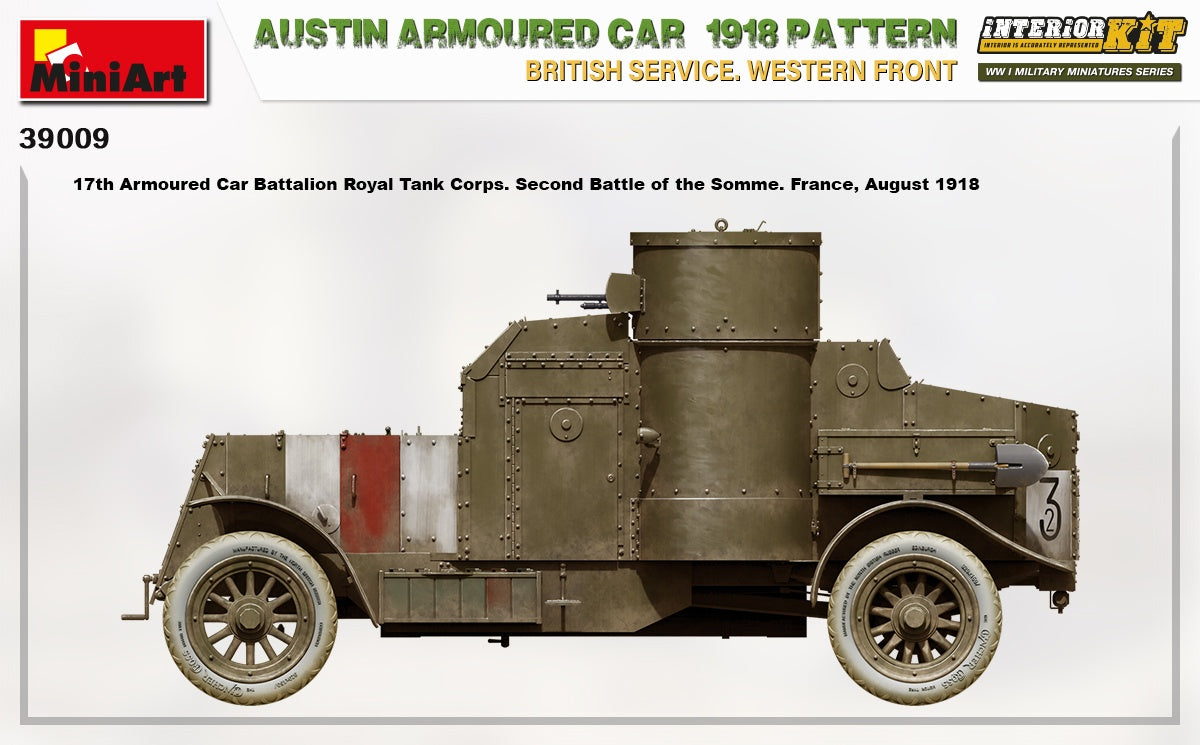MiniArt 1/35 Austin Armoured Car 1918 Pattern. British Service. Western Front . Interior Kit | 4820183313591