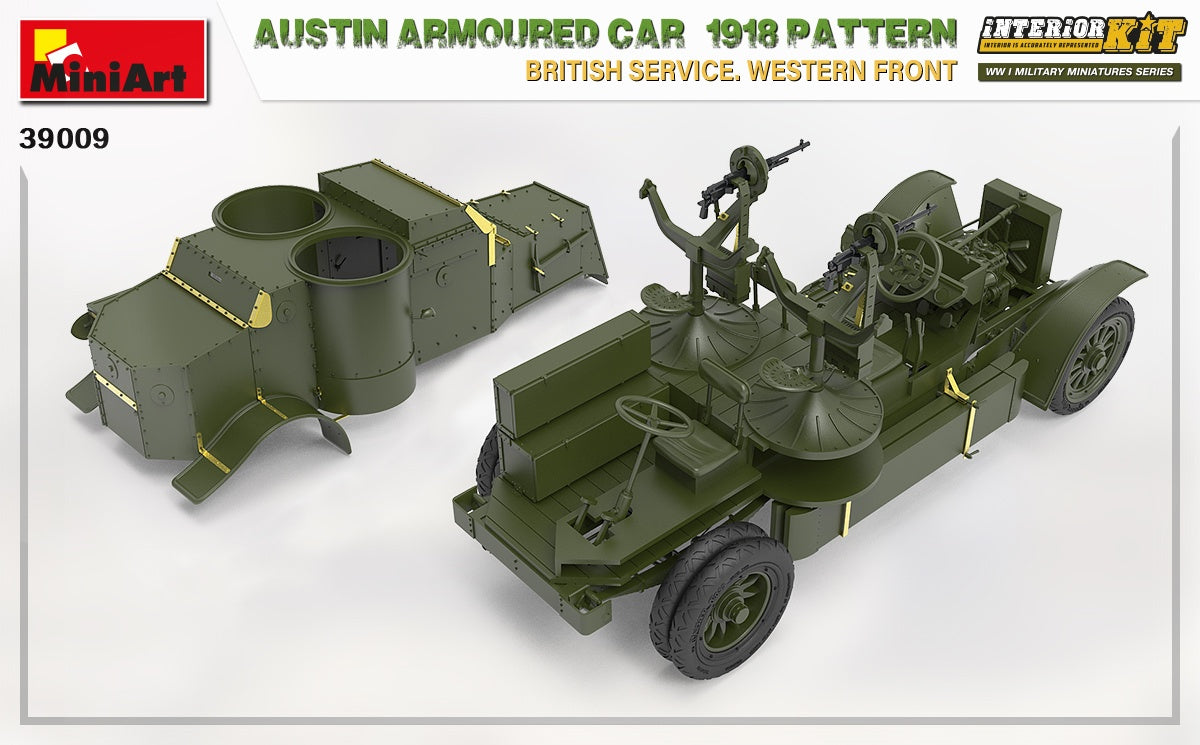MiniArt 1/35 Austin Armoured Car 1918 Pattern. British Service. Western Front . Interior Kit | 4820183313591