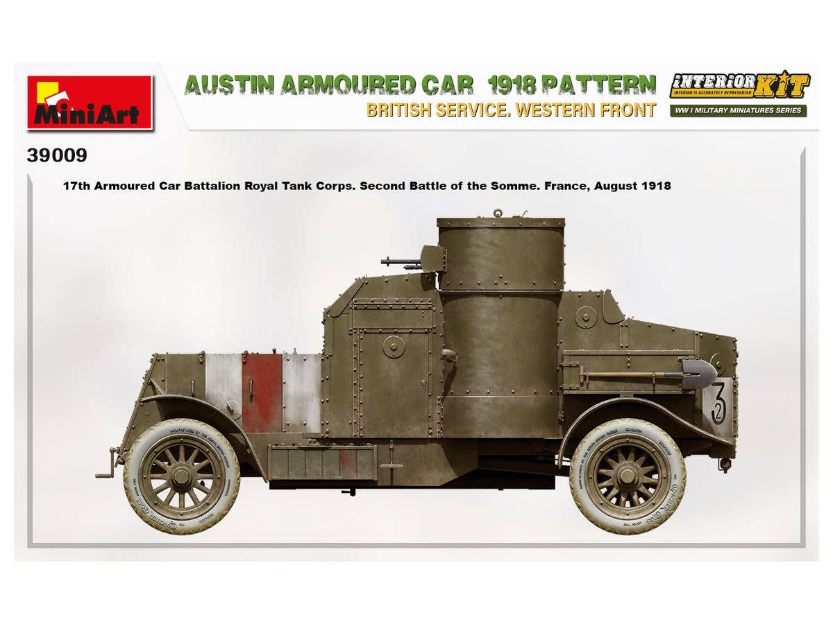 MiniArt 1/35 Austin Armoured Car 1918 Pattern. British Service. Western Front . Interior Kit | 4820183313591