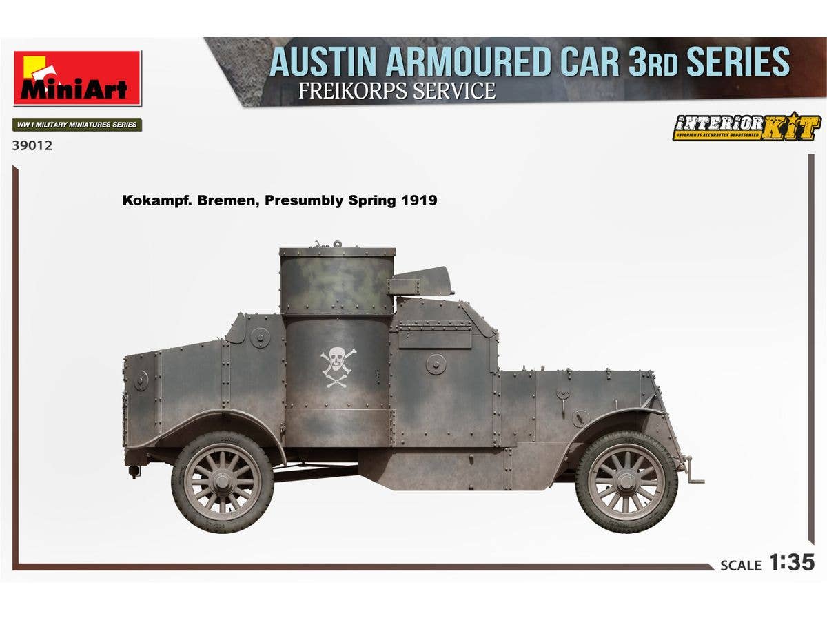 Miniart 1/35 Austin Armoured Car 3rd Series: Freikorps Service. Interior Kit | 5905090346036