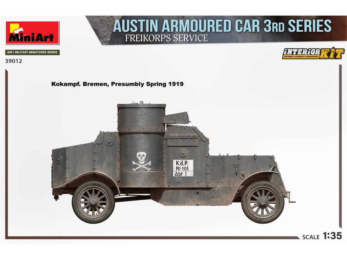 Miniart 1/35 Austin Armoured Car 3rd Series: Freikorps Service. Interior Kit | 5905090346036