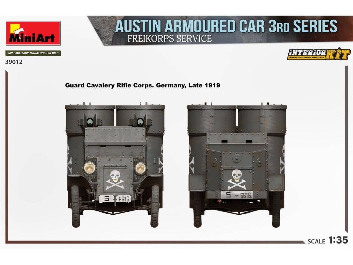 Miniart 1/35 Austin Armoured Car 3rd Series: Freikorps Service. Interior Kit | 5905090346036