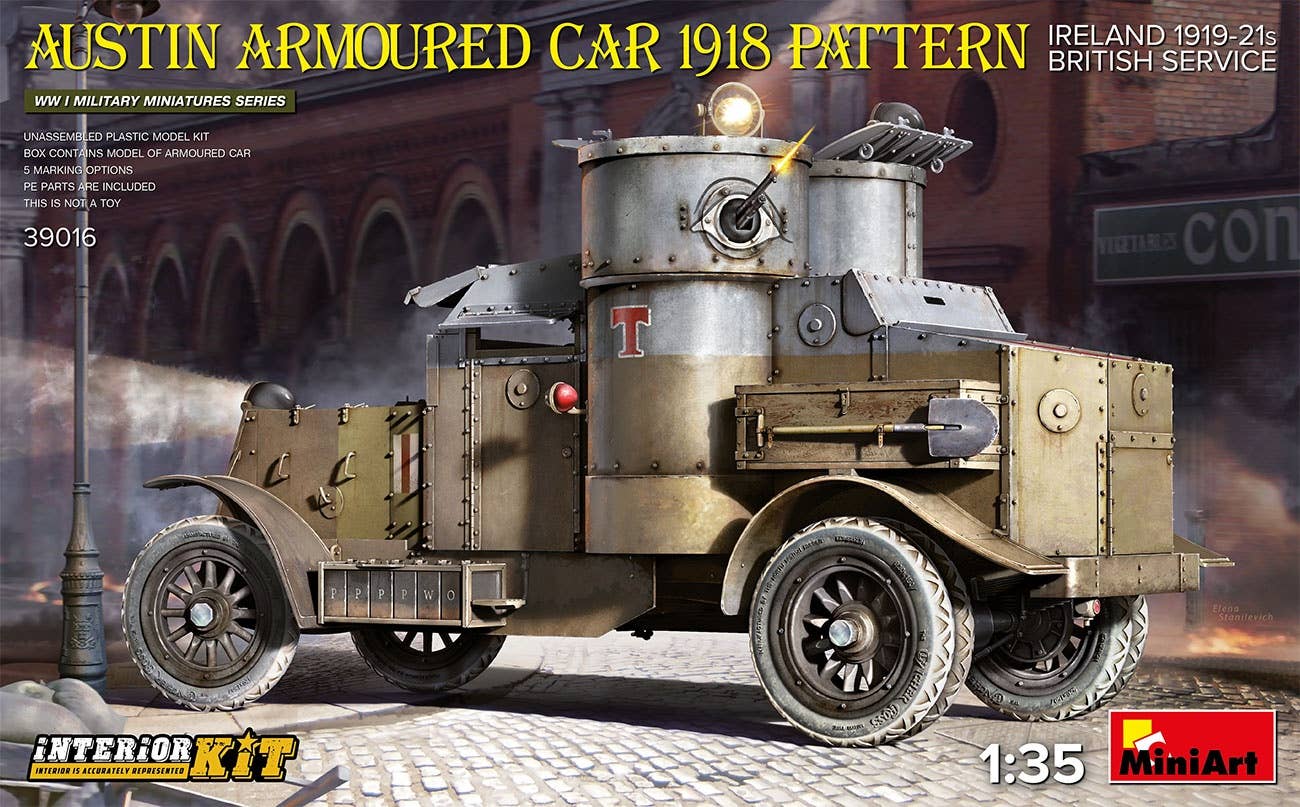 MiniArt 1/35 Austin Armoured Car 1918 Pattern. Ireland 1919-21. British Service. Interior Kit | 4820183314352