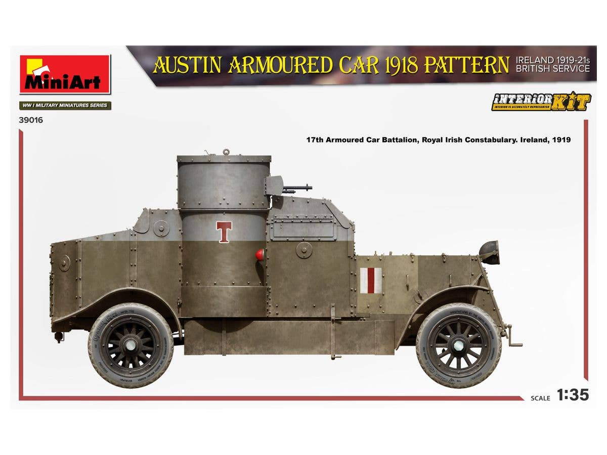 MiniArt 1/35 Austin Armoured Car 1918 Pattern. Ireland 1919-21. British Service. Interior Kit | 4820183314352