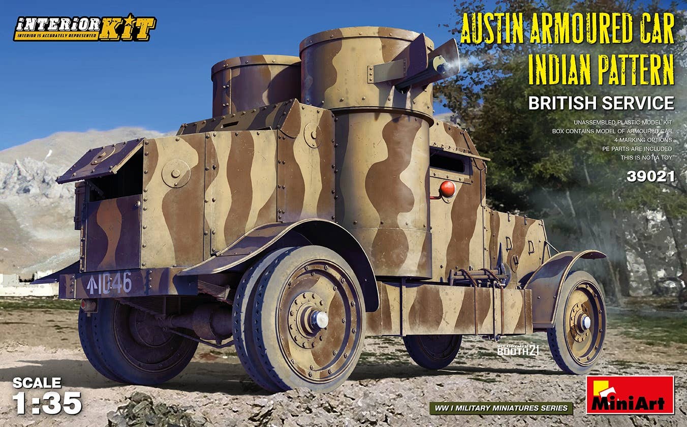 MiniArt 1/35 Austin Armoured Car Indian Pattern. British Service. Interior Kit | 4820183314154