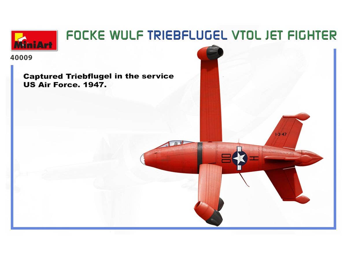 MiniArt 1/35 Focke Wulf Triebflugel (VTOL) Jet Fighter | 4820183313119