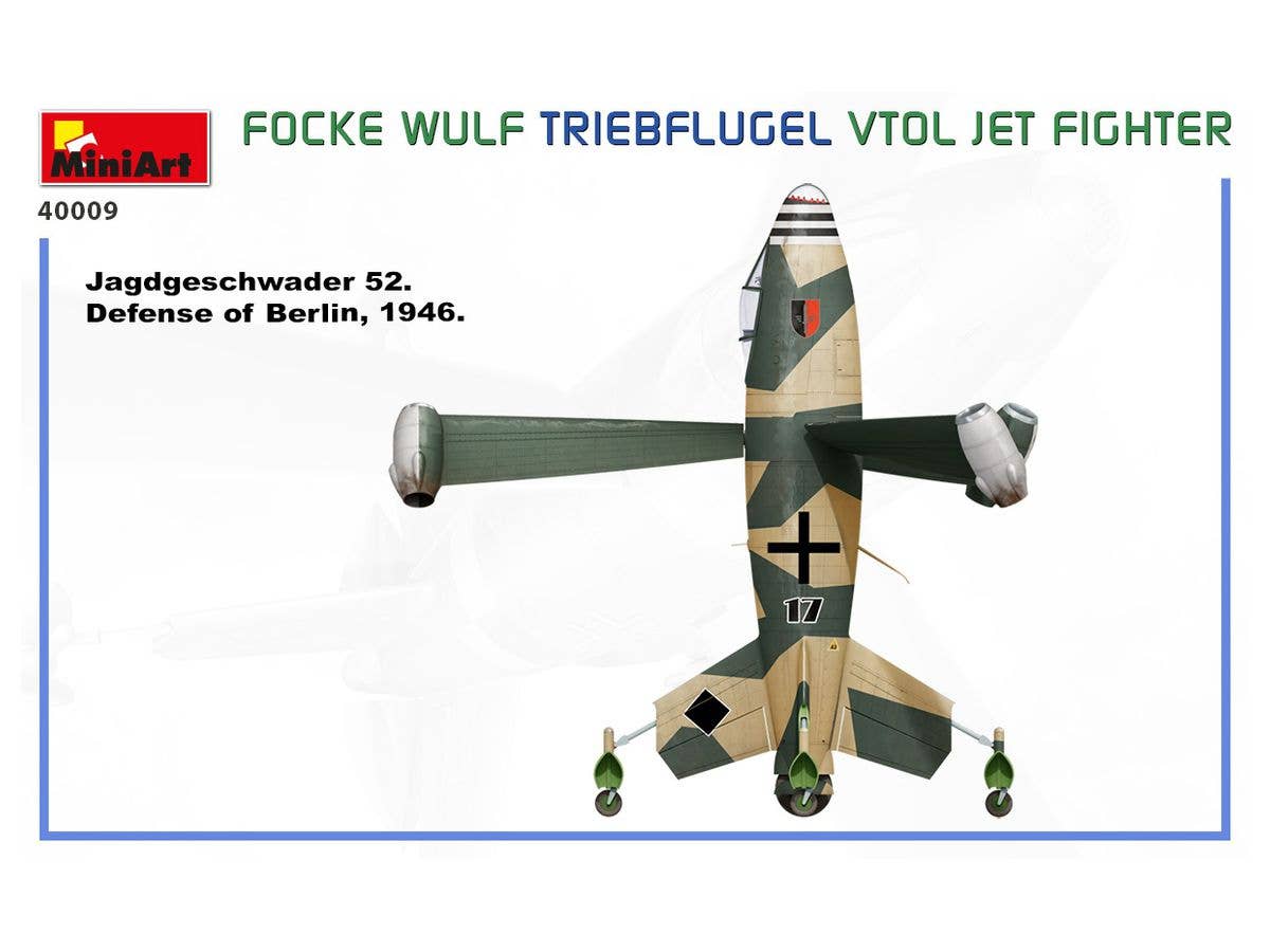 MiniArt 1/35 Focke Wulf Triebflugel (VTOL) Jet Fighter | 4820183313119