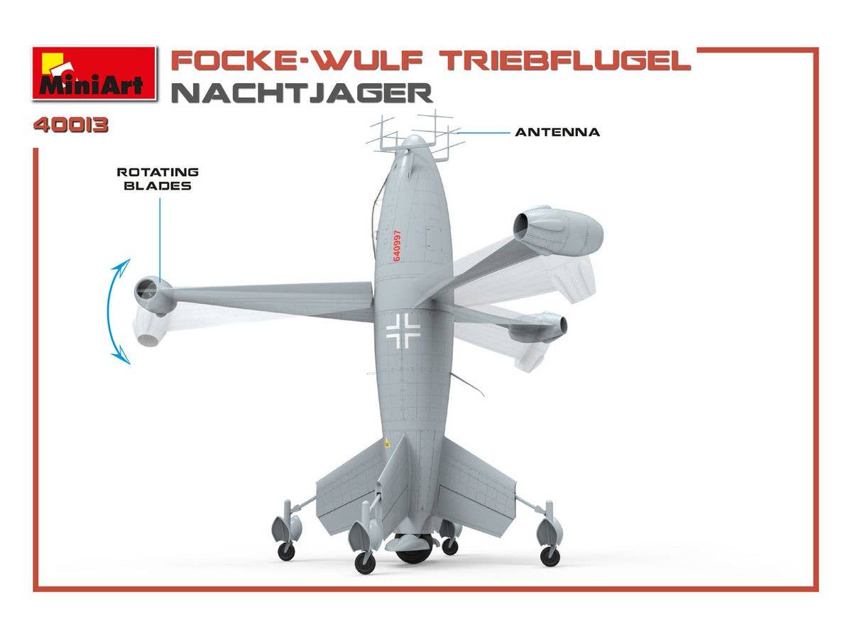 MiniArt 1/35 Focke Wulf Triebflugel Nachtjager | 4820183312518