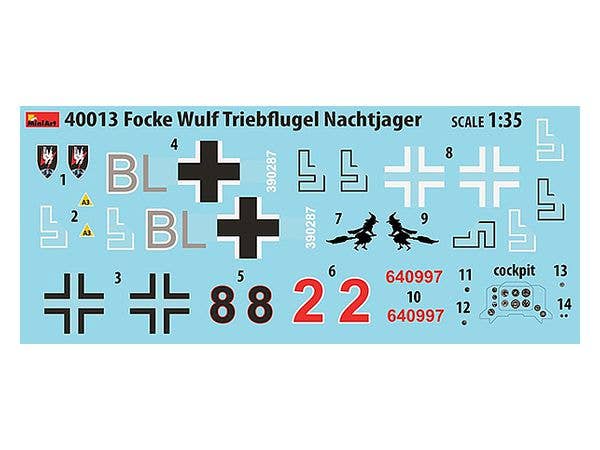 MiniArt 1/35 Focke Wulf Triebflugel Nachtjager | 4820183312518