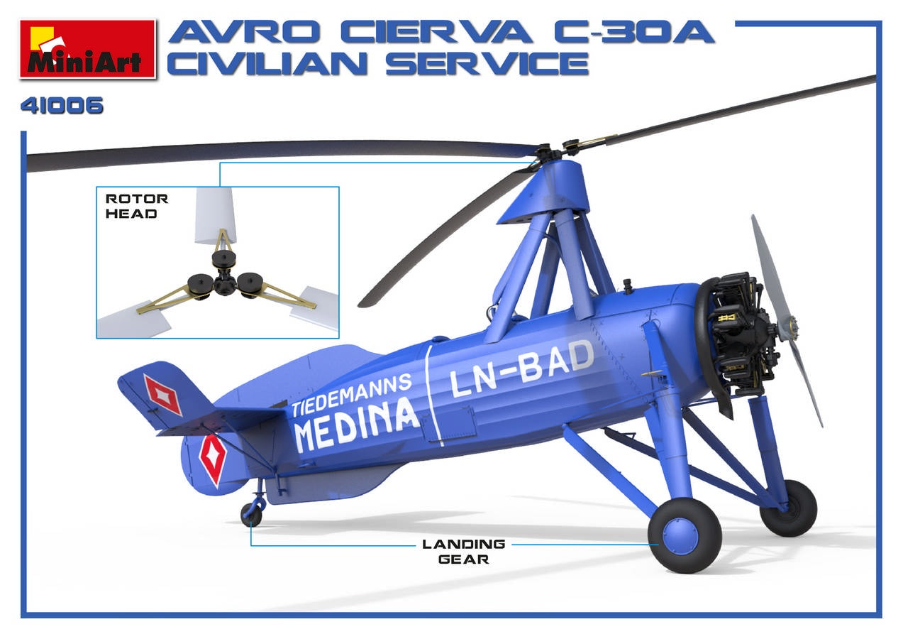 MiniArt Avro Cierva C.30A Civilian Service | 4820183312532