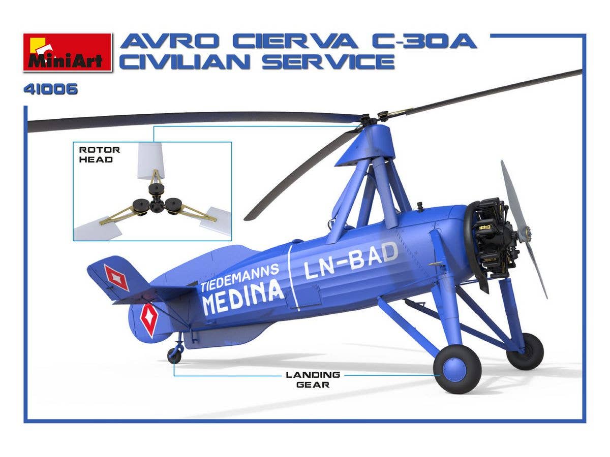 MiniArt Avro Cierva C.30A Civilian Service | 4820183312532