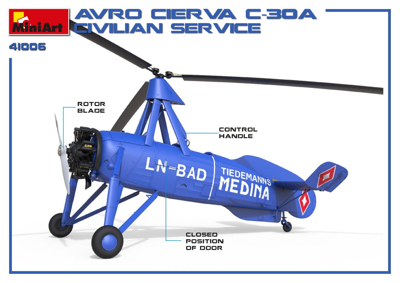 MiniArt Avro Cierva C.30A Civilian Service | 4820183312532