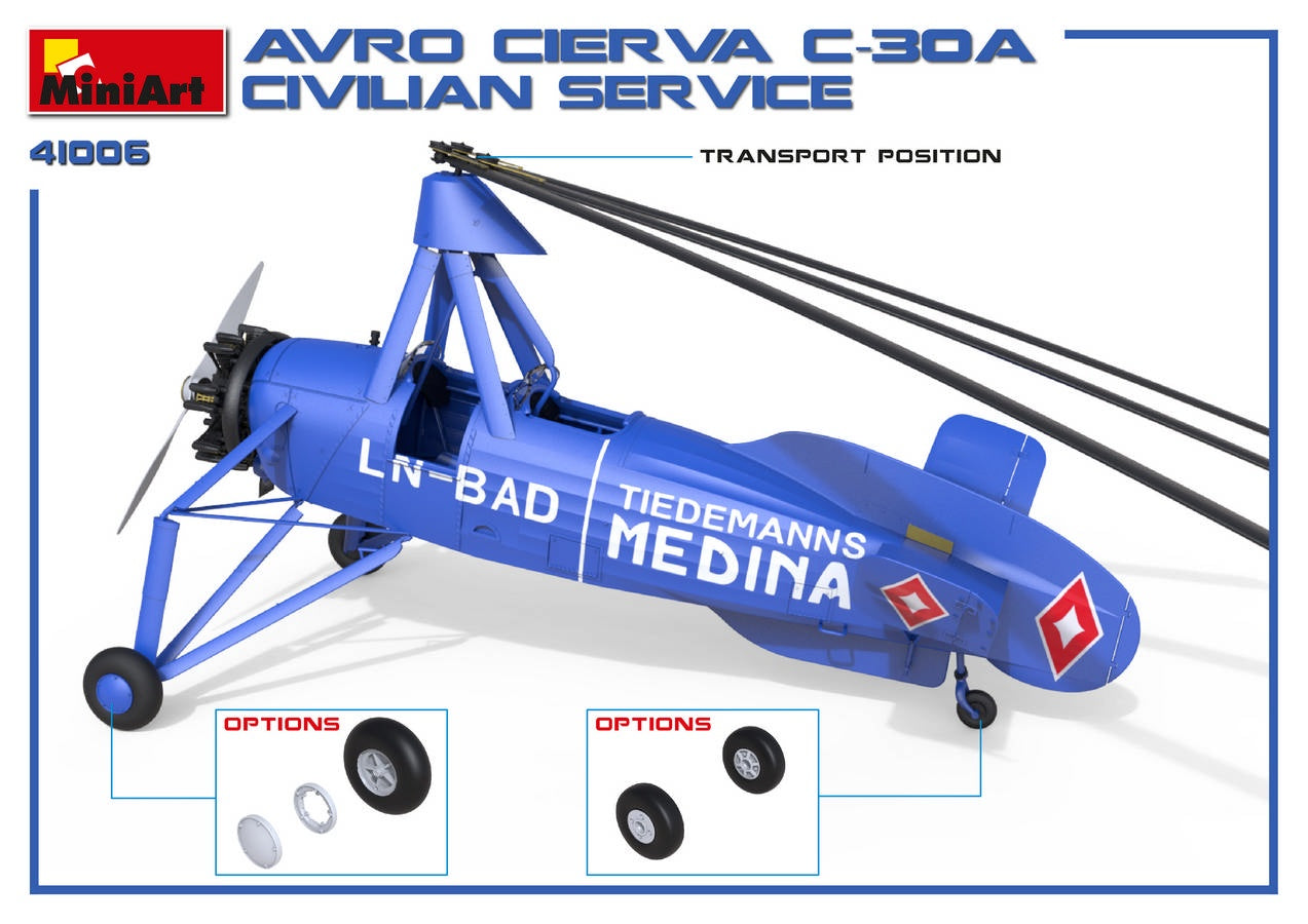 MiniArt Avro Cierva C.30A Civilian Service | 4820183312532
