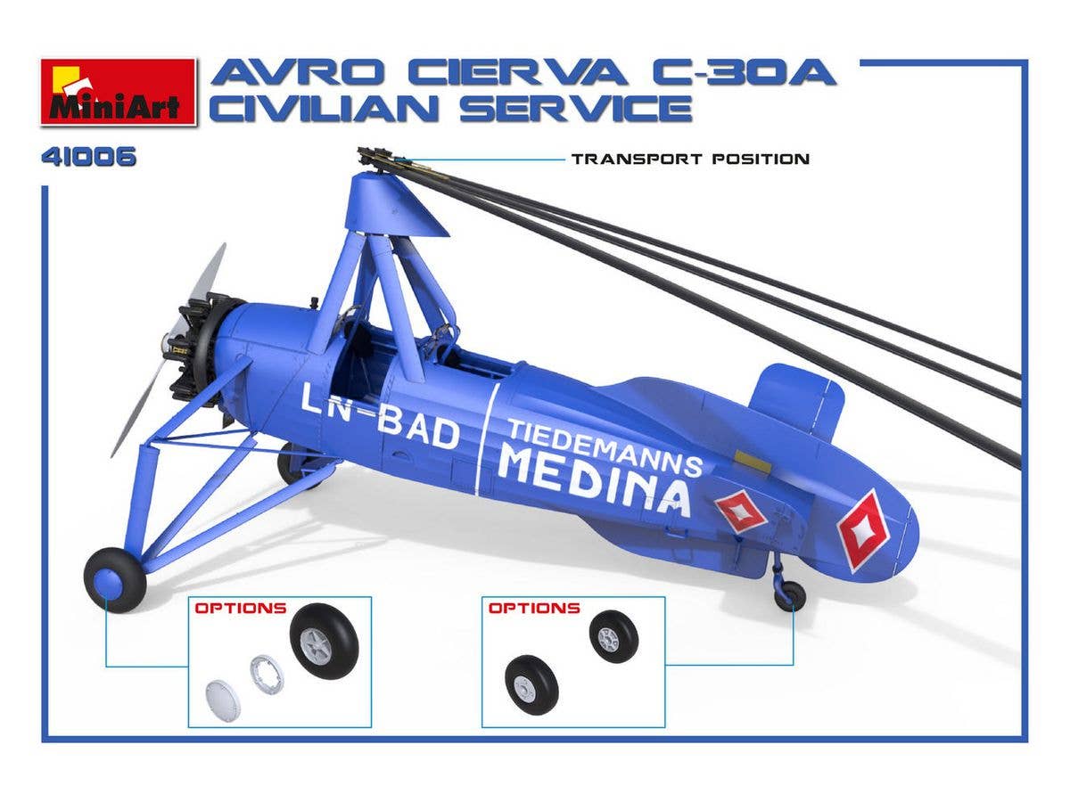 MiniArt Avro Cierva C.30A Civilian Service | 4820183312532