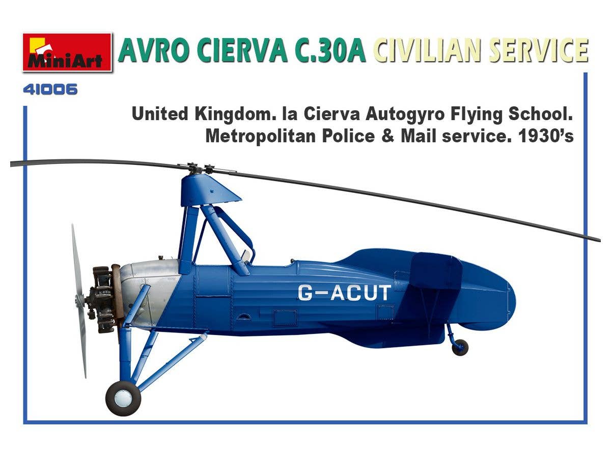 MiniArt Avro Cierva C.30A Civilian Service | 4820183312532