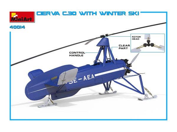 MiniArt Cierva C.30 with Winter Ski | 4820183312853