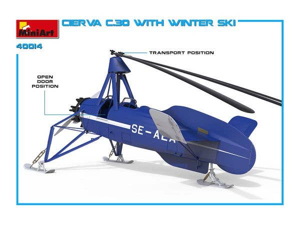 MiniArt Cierva C.30 with Winter Ski | 4820183312853