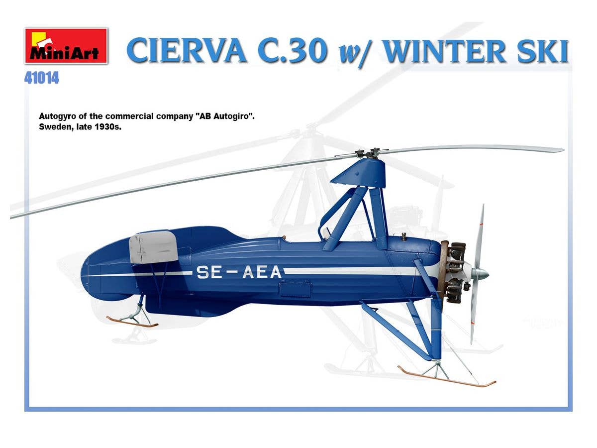 MiniArt Cierva C.30 with Winter Ski | 4820183312853