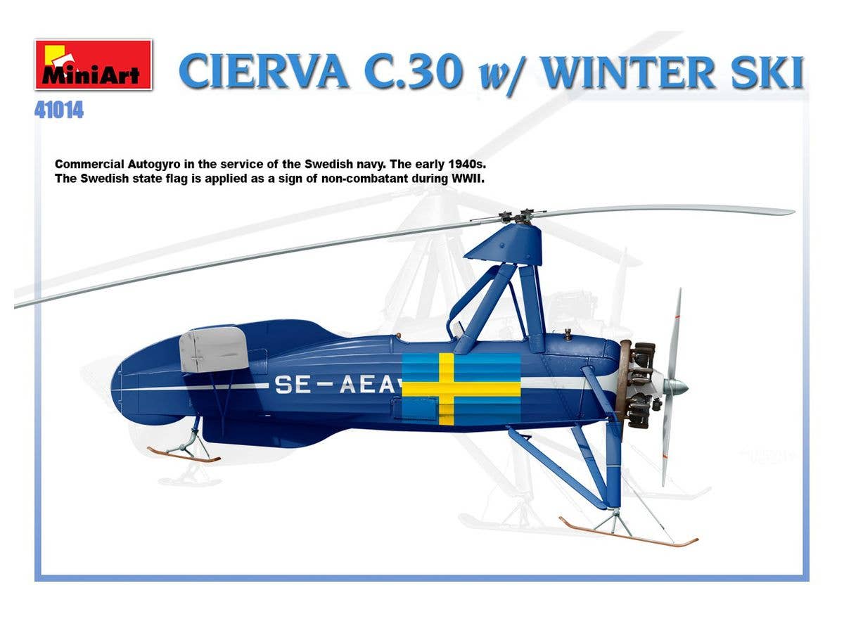 MiniArt Cierva C.30 with Winter Ski | 4820183312853