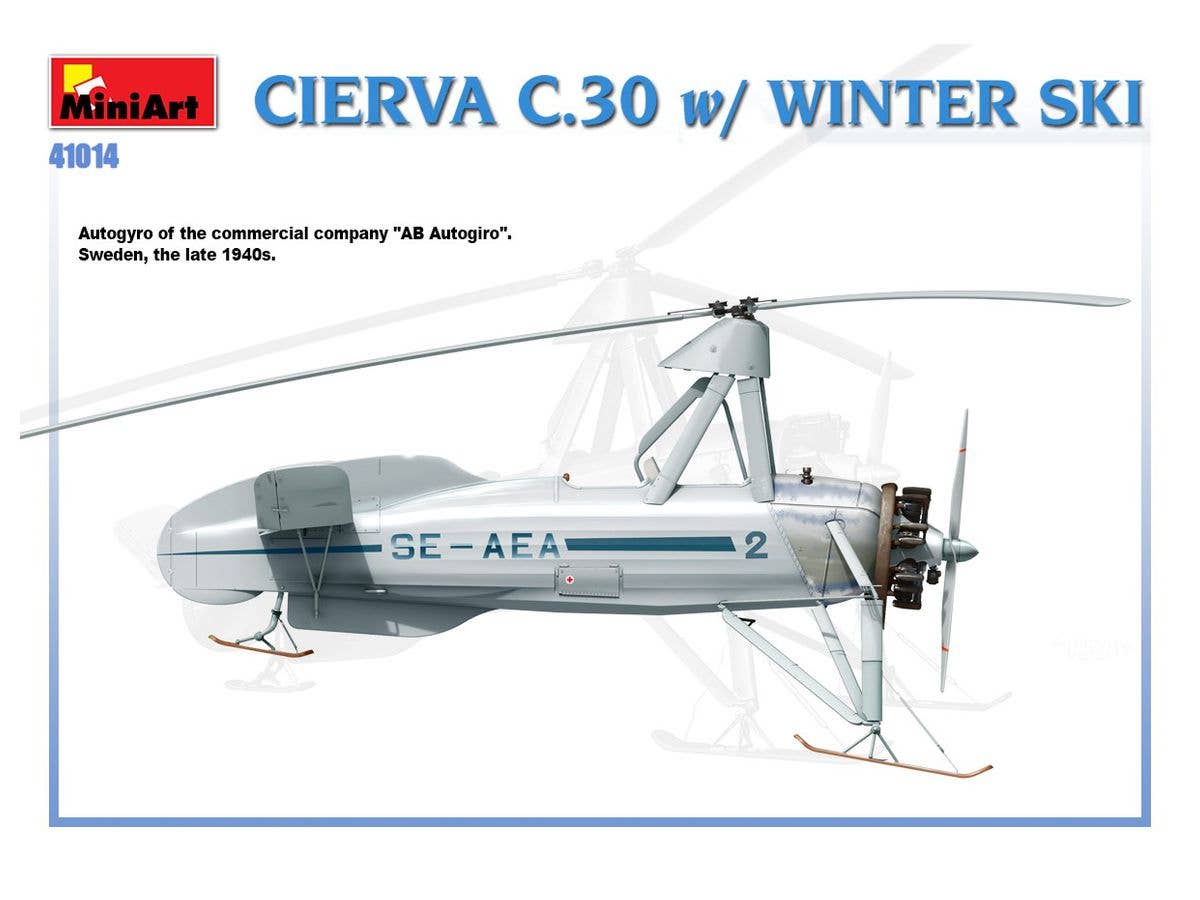 MiniArt Cierva C.30 with Winter Ski | 4820183312853