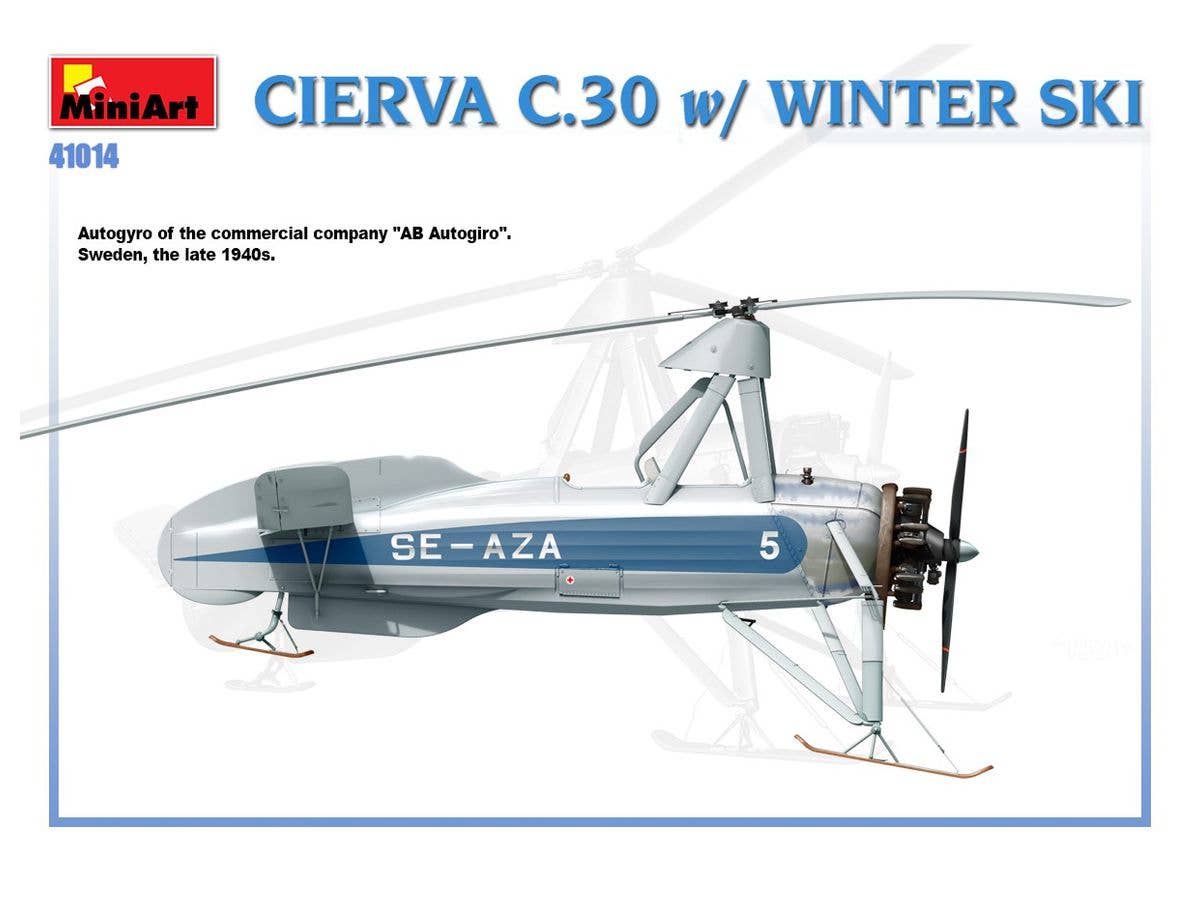 MiniArt Cierva C.30 with Winter Ski | 4820183312853
