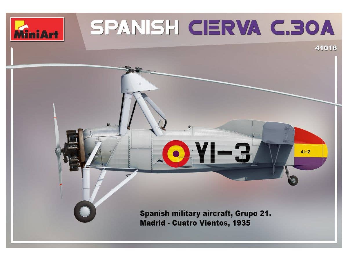 MiniArt 1/35 Spanish Cierva C.30A Aircraft | 4820183313515