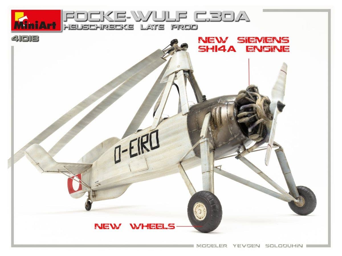 MiniArt 1/35 Focke-Wulf FW C.30A Heuschrecke. Late Prod Aircraft | 4820183313324