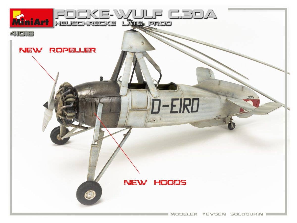 MiniArt 1/35 Focke-Wulf FW C.30A Heuschrecke. Late Prod Aircraft | 4820183313324