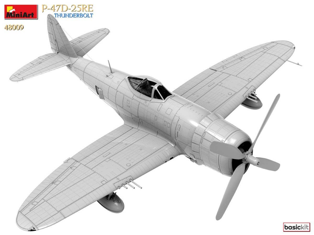 MiniArt 1/48 P-47D-25RE Thunderbolt (Basic Kit) | 5905090346869