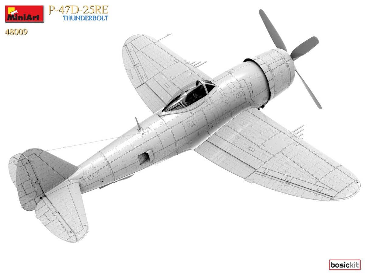MiniArt 1/48 P-47D-25RE Thunderbolt (Basic Kit) | 5905090346869
