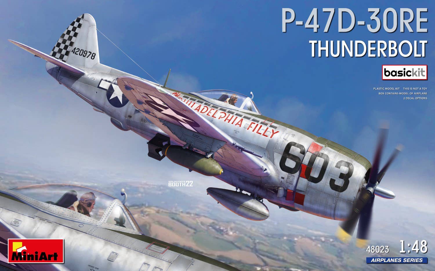 MiniArt 1/48 P-47D-30RE Thunderbolt. Basic kit | 5905937497402