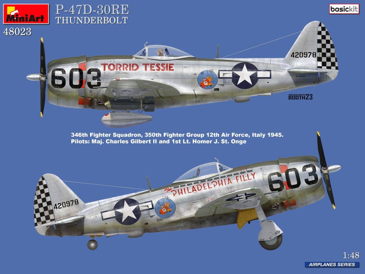 MiniArt 1/48 P-47D-30RE Thunderbolt. Basic kit | 5905937497402