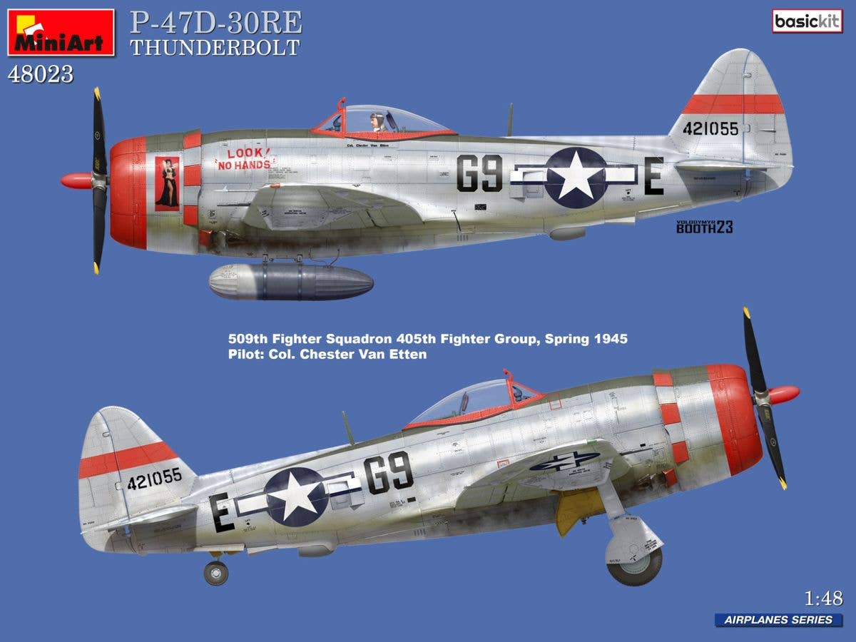 MiniArt 1/48 P-47D-30RE Thunderbolt. Basic kit | 5905937497402