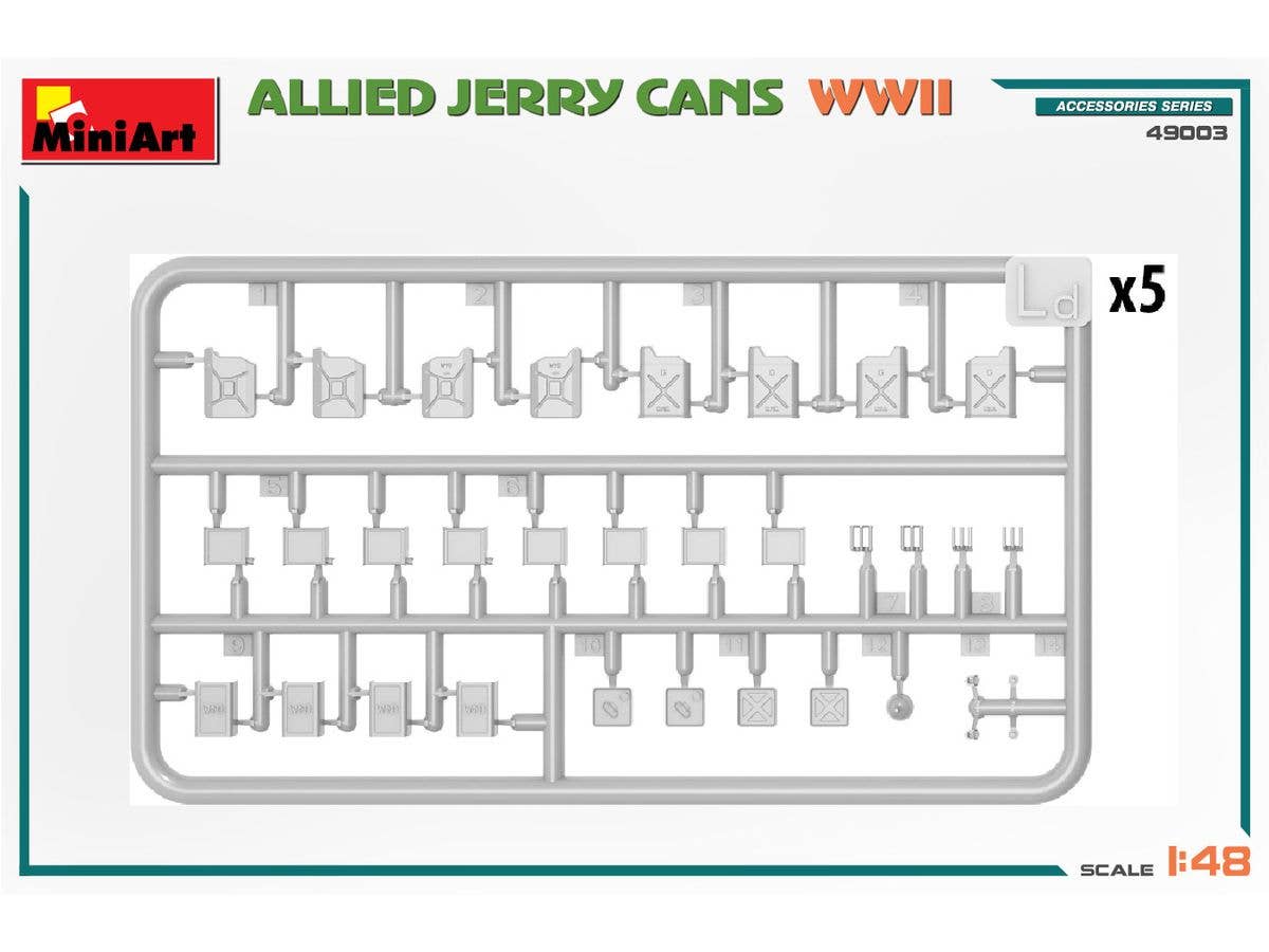 MiniArt 1/48 Allied Jerry Cans WW2 | 5905090346463