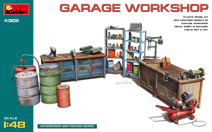 MiniArt 1/48 Garage Workshop | 5905937497419