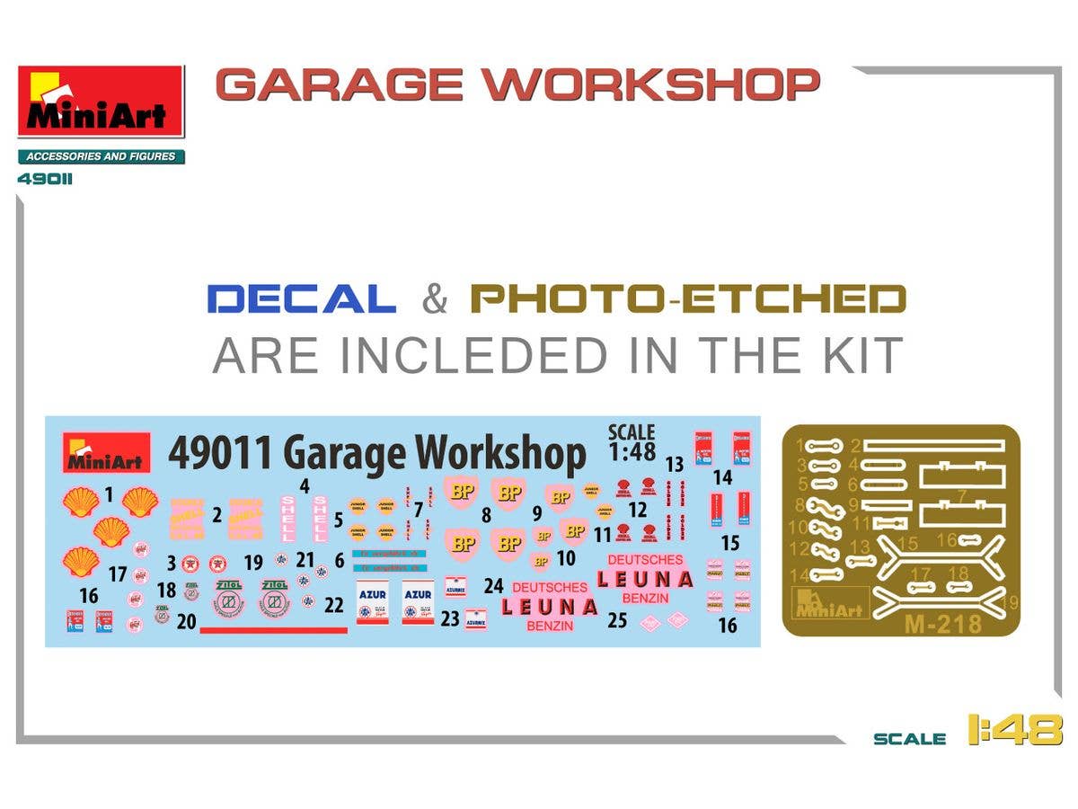 MiniArt 1/48 Garage Workshop | 5905937497419