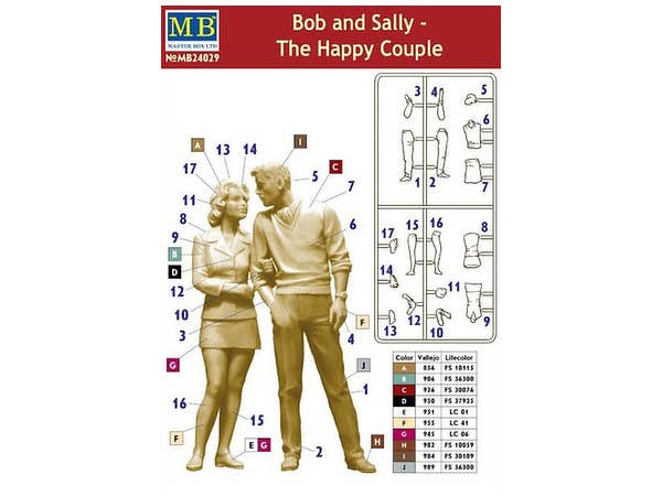 MASTER BOX 1/24 Bob and Sally - The Happy Couple | 4820113081750