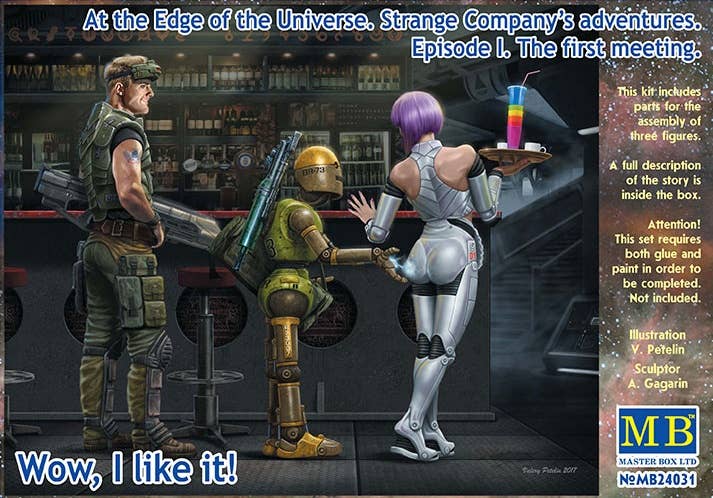 MASTER BOX 1/24 At the Edge of the Universe. Strange Company's adventures. Episode I. The first meeting. Wow, I like it | 4820113081774