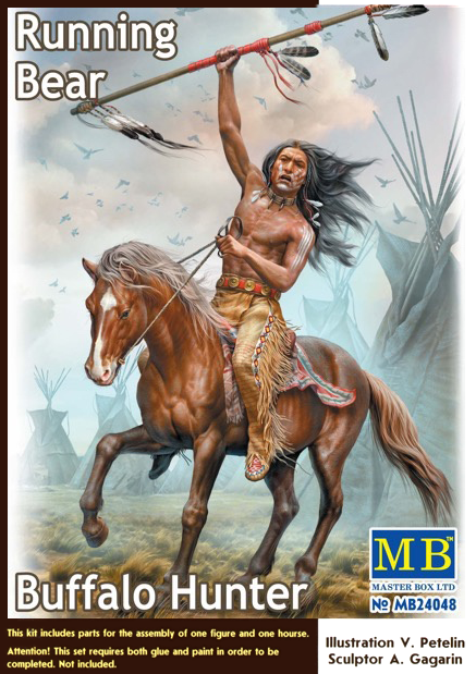 MASTER BOX 1/24 Buffalo Hunter. Running Bear | 4820113081910