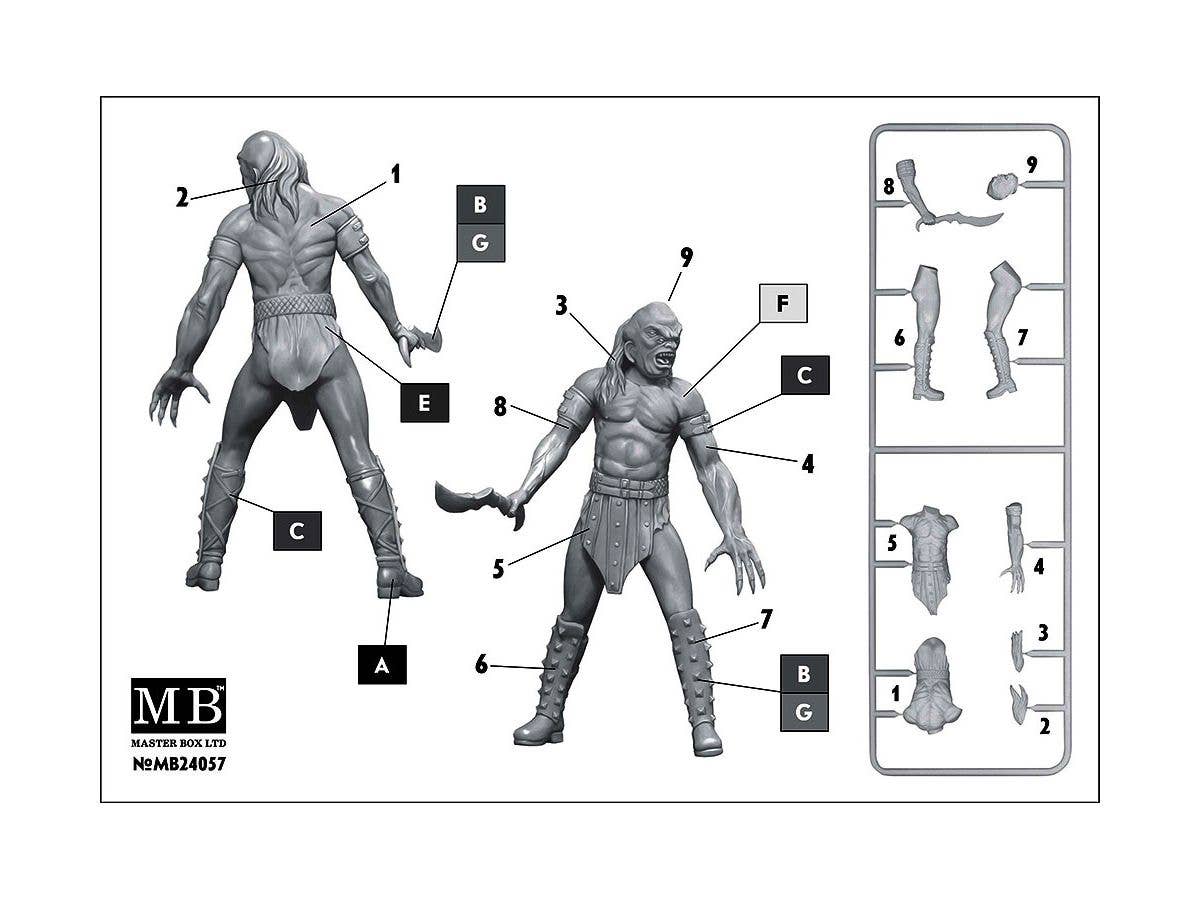 MASTER BOX Beastorian (any one of the many beast like races) Champion 'Chuck' AKA Nifrath. At the Edge of the Universe. Strange Company's Adventures. Episode III. Future Crew Members | 4820113082177