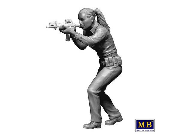 MASTER BOX 1/24 The Heist series, Kit No1. Shots fired Officer needs assistance, civilian casualties reported, Request back-up ASAP Sgt Jack Melgoza and Patrolman Sally Taylor | 4820113082078
