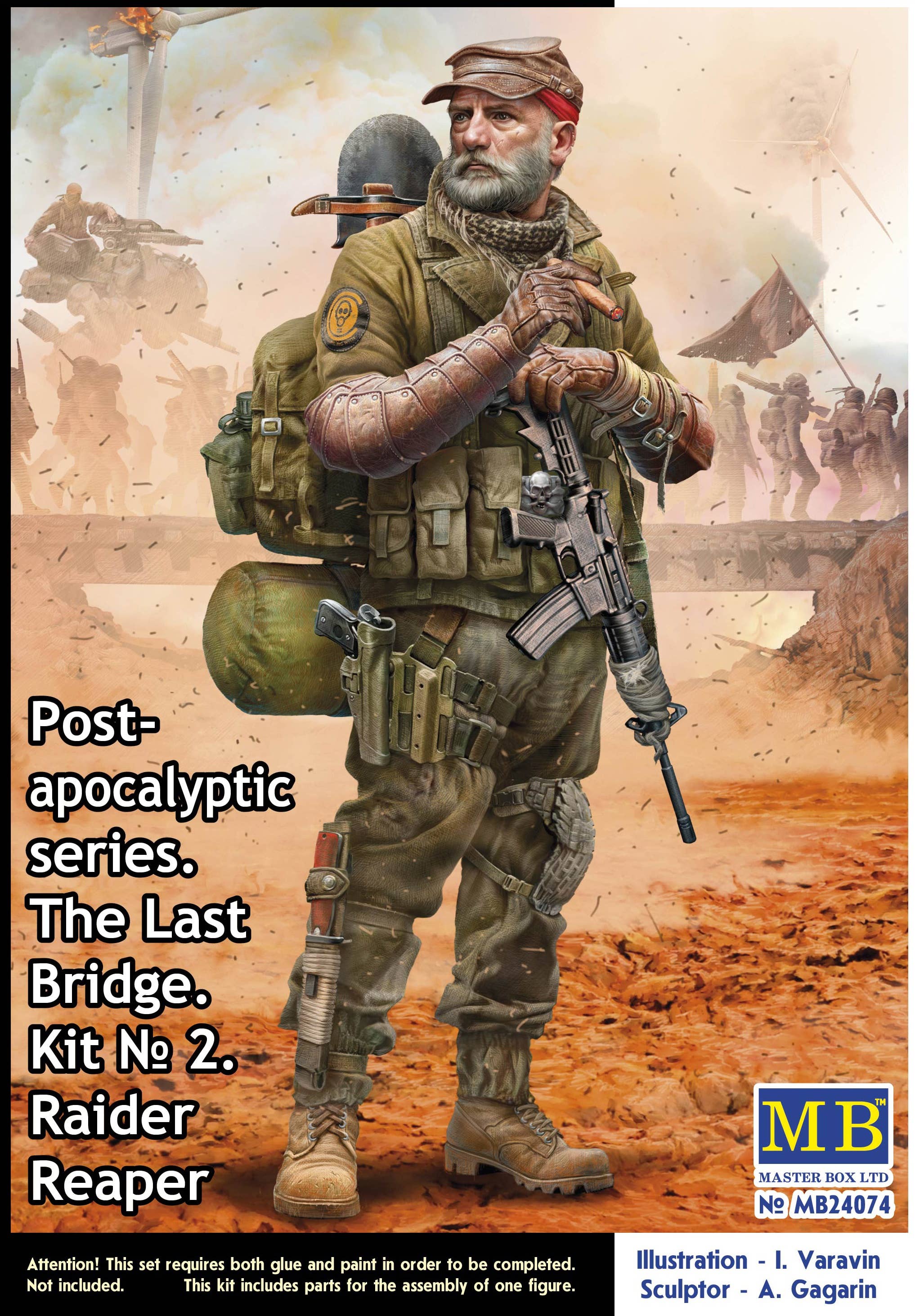 Master Box 1/24 Post-apocalyptic Series The Last Bridge. Kit No 2. Raider Reaper | 4820113082443