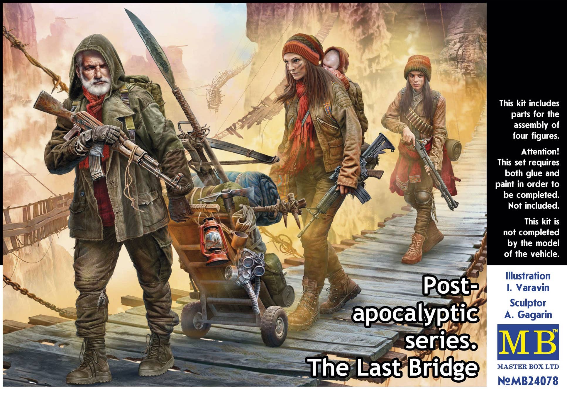 MASTER BOX 1/24 Pоst-apocalyptic series. The Last Bridge. | 4820113082580
