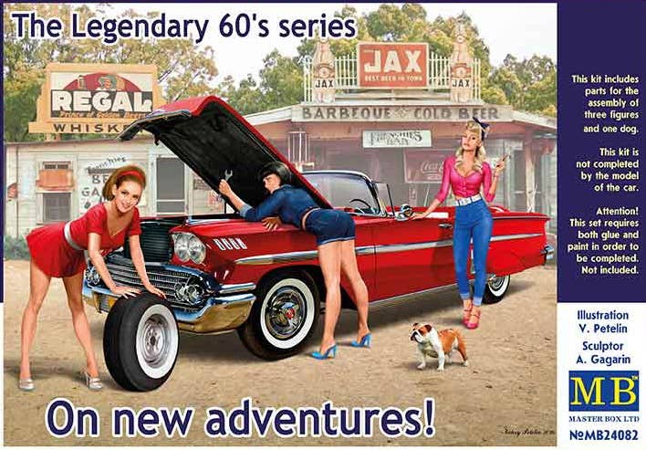 Master Box 1/24 The Legendary 60's series. On new adventures | 4820113082573