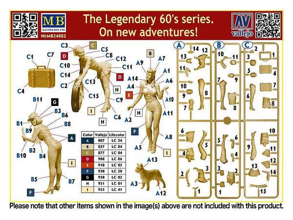 Master Box 1/24 The Legendary 60's series. On new adventures | 4820113082573