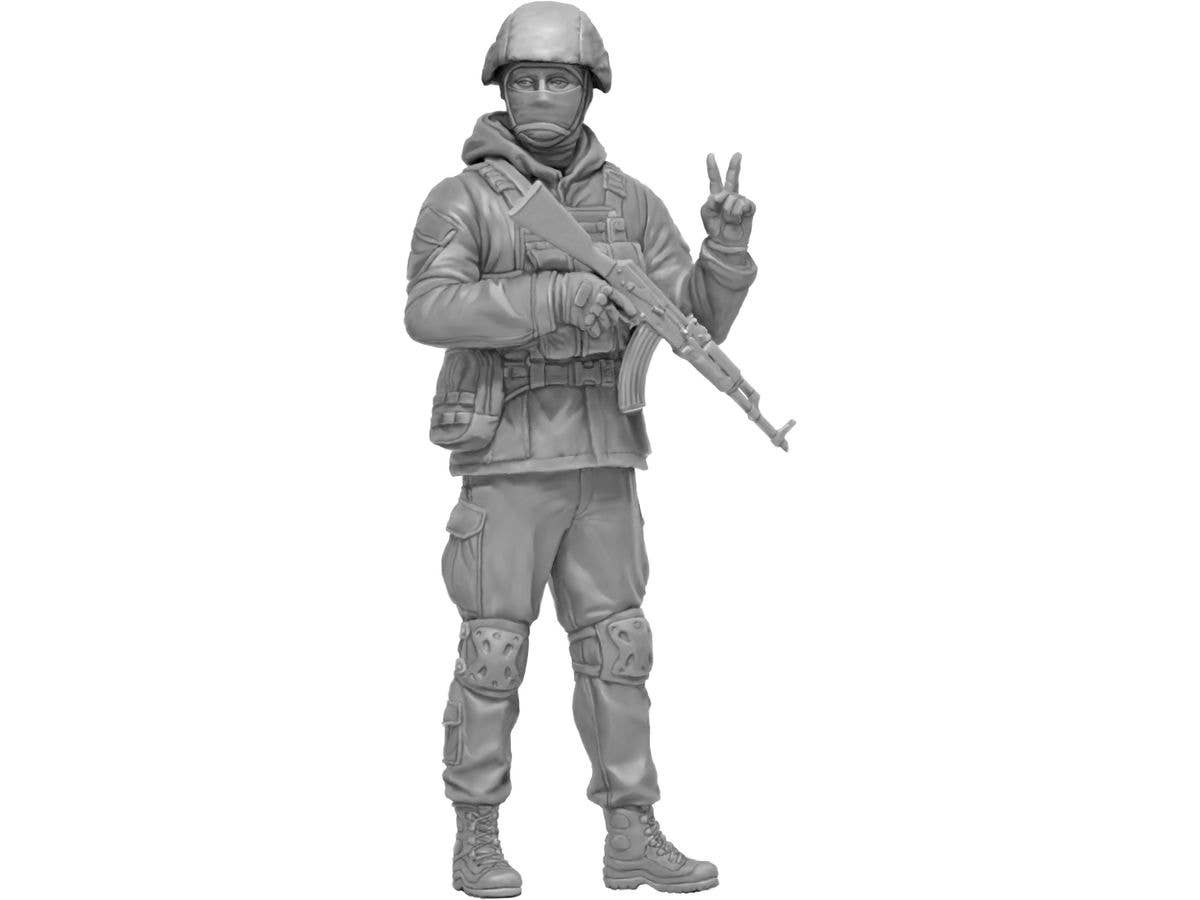 Master Box 1/24 Russian-Ukrainian War series Ukrainian soldier Defence of Kyiv March 2022. Kit No1. | 4820113082764