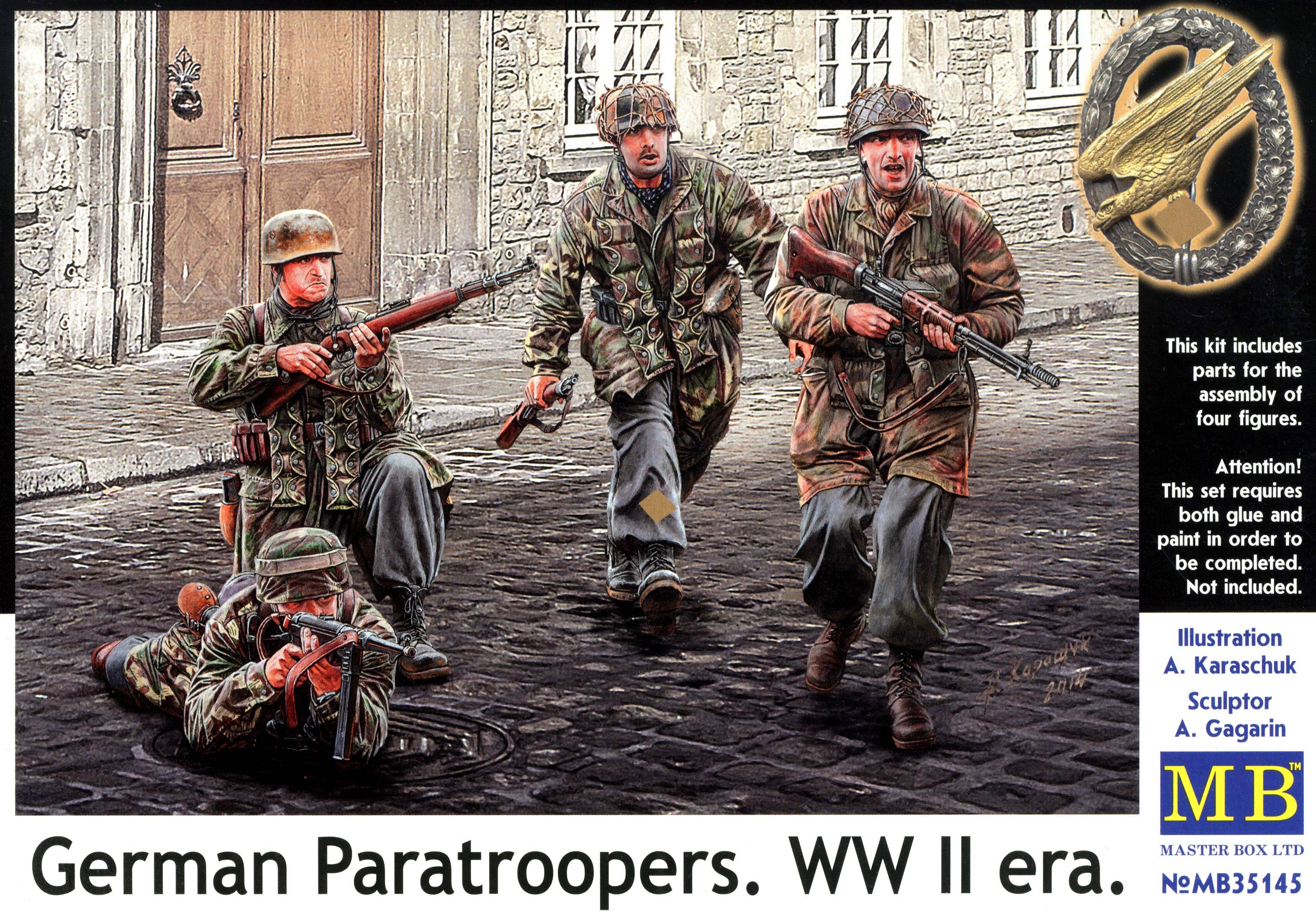 MASTER BOX 1/35 German Paratroopers. WW II era | 4820113081033