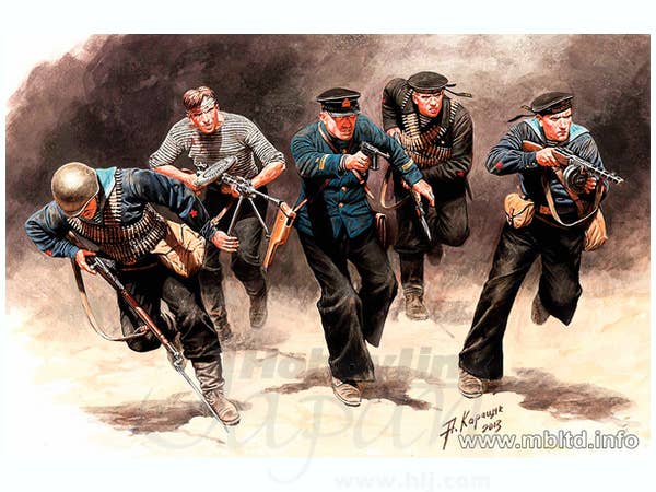 MASTER BOX 1/35 Soviet Marines, Attack, 1941-1942. Eastern Front Battle Series, Kit No.3 | 4820113081118